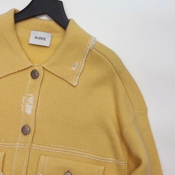 Barrie Denim fringed cashmere and cotton jacket - Picture 5 of 14